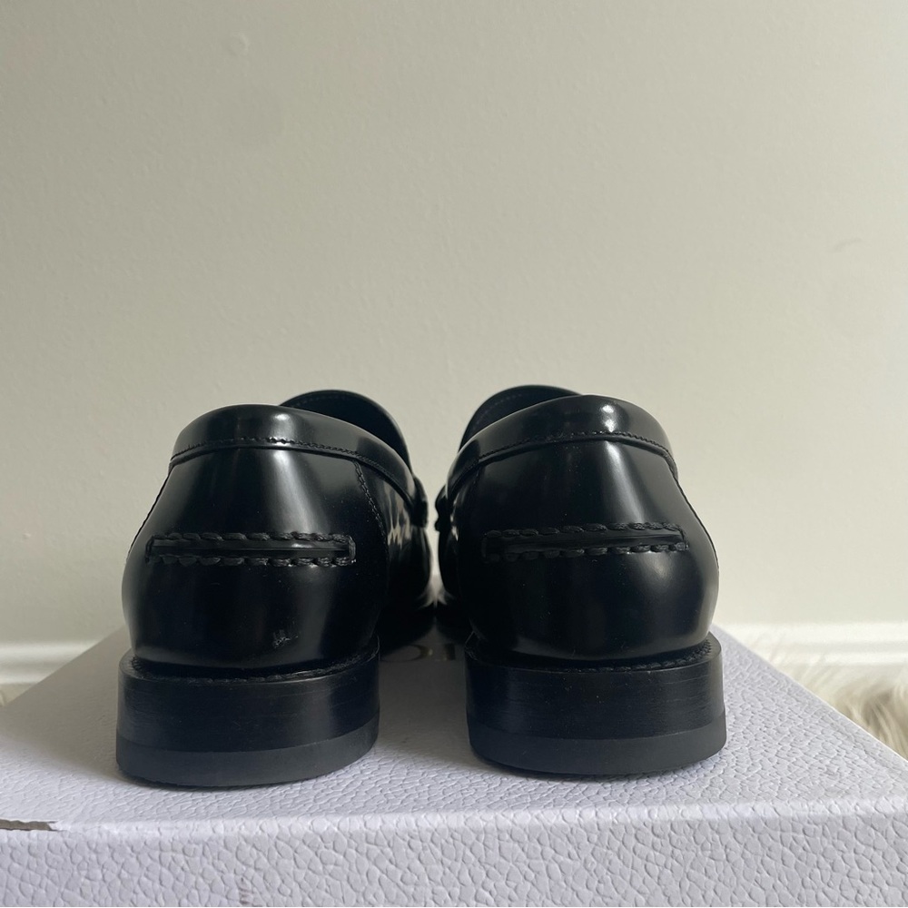Dior D-Academy Tassel Loafer Black Brushed Calfskin Leather size 40 - Picture 6 of 13
